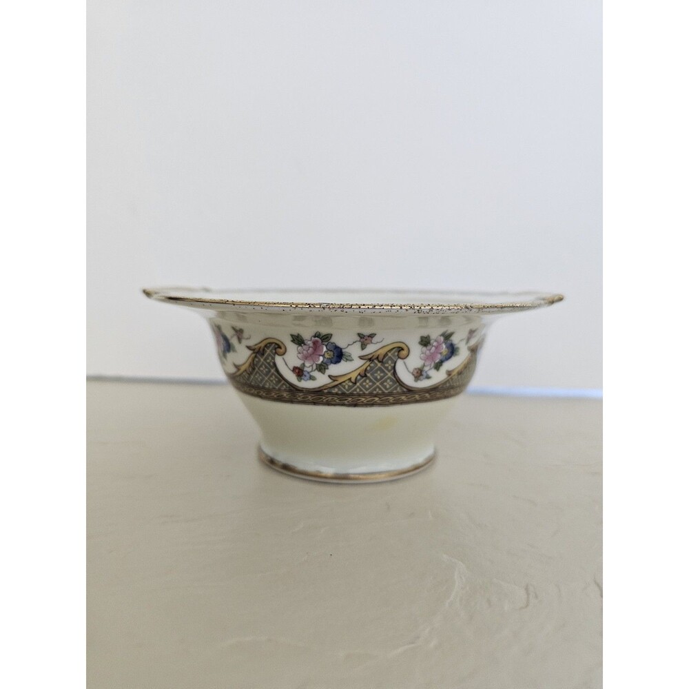 Noritake Morimura Sugar Bowl, No Lid, Handpainted Details